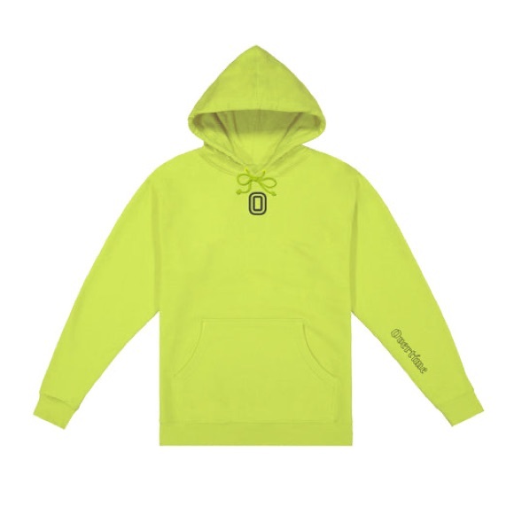 Overtime Electric Hoodie Pullover Neon Yellow Green XL - Picture 2 of 8